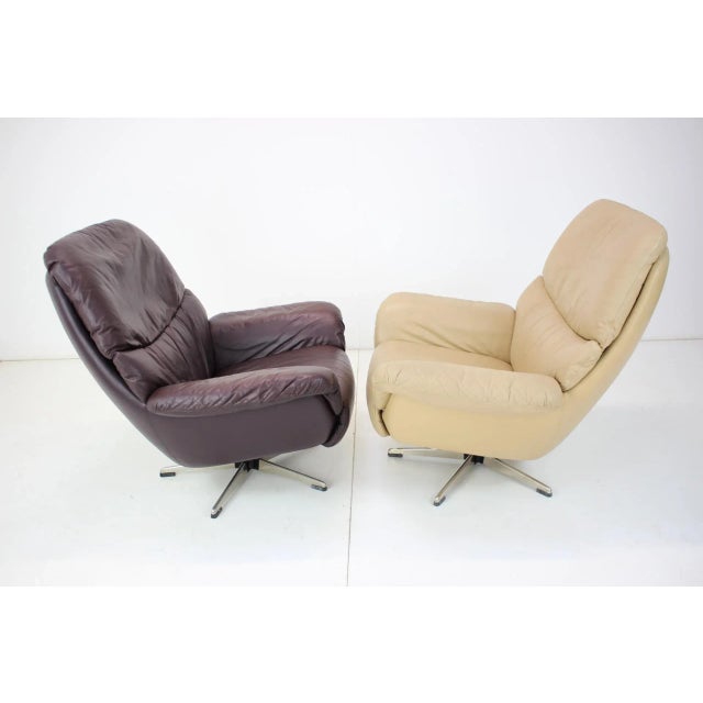 Set of Scandinavian Leather Armchairs by Peem, Finland, 1970s For Sale - Image 6 of 11