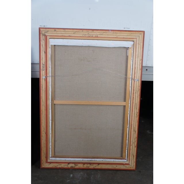 Late 20th Century Italian Girl Drawing Water Oil Painting After William Adolphe Bouguereau For Sale - Image 12 of 12