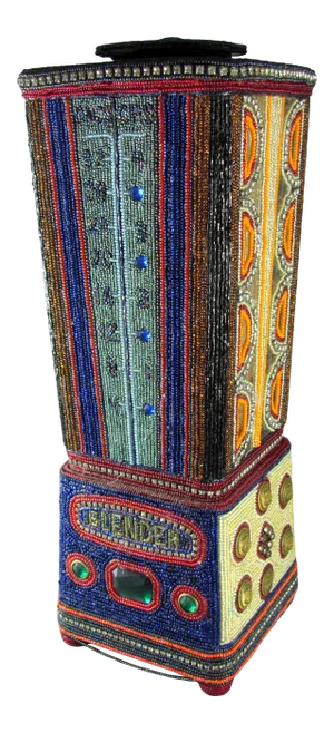 One of a Kind Tom and Kathy Wegman Seed Bead Blender Sculpture