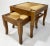 Vintage Nesting Wood and Rush Footstool Pair For Sale - Image 10 of 10