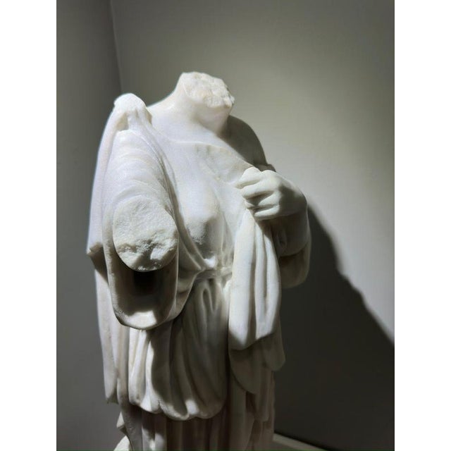 Italian Artist, Venus Gabi Headless Torso, Early 20th Century, Carrara Marble For Sale - Image 9 of 12