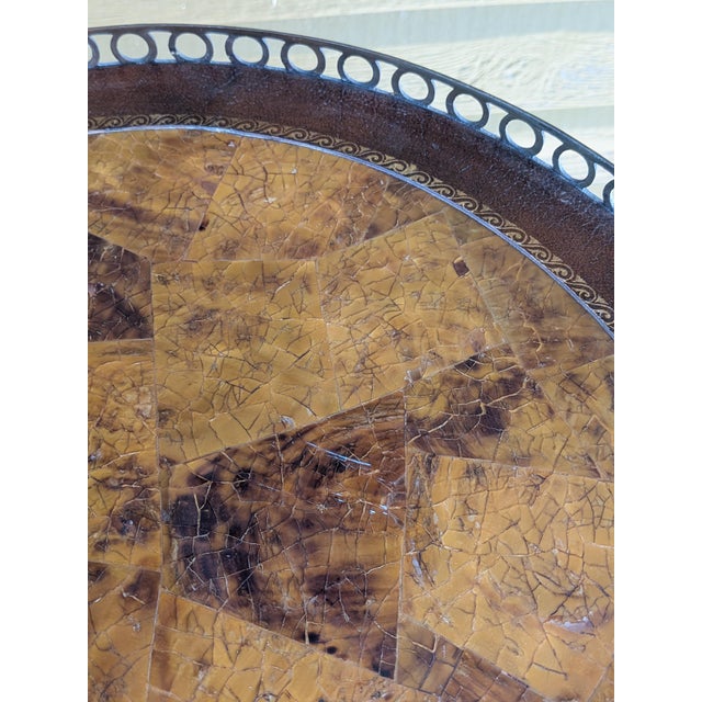 Ornamental & Decorative Materials Late 20th Century Faux Bamboo Elephant Accent Table/ Side Table. 2-Design on Tiers For Sale - Image 7 of 10