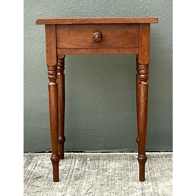 Vintage Traditional Turned Wood. Nightstand For Sale - Image 10 of 12