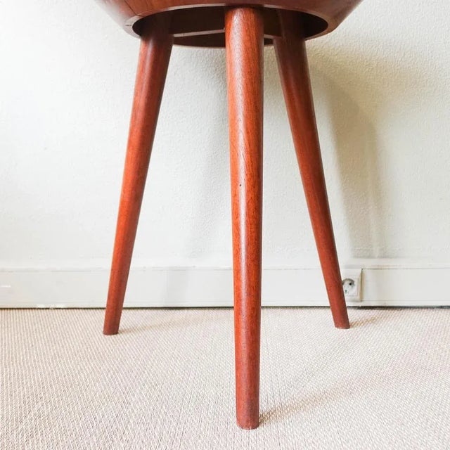 Vintage Portuguese Three Leg Side Table from Altamira, 1950s For Sale - Image 6 of 13