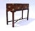 1990s Mahogany Campaign Style Two Drawer Console Table For Sale - Image 5 of 14