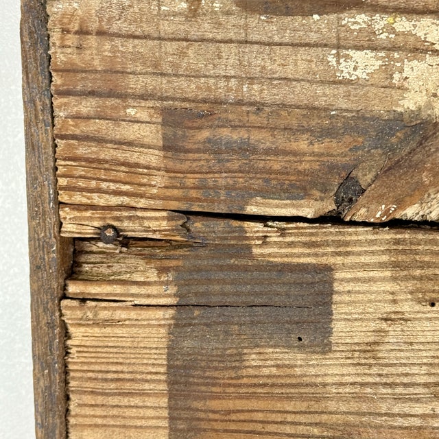 American Vintage Early 20th Century "Hogs for Sale" Wooden Double Sided Trade Sign For Sale - Image 3 of 9