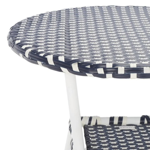 Contemporary California Bistro Table - Navy/Navy For Sale - Image 3 of 7
