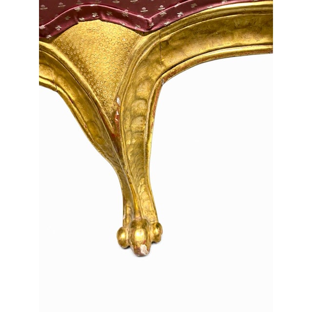 Mid 20th Century French Louis XV Style Settee Chair For Sale - Image 4 of 4
