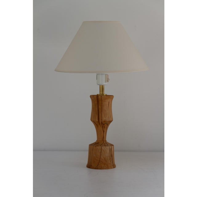 Mid-Century Modern Danish Wooden Table Lamp, 1970s For Sale - Image 3 of 18