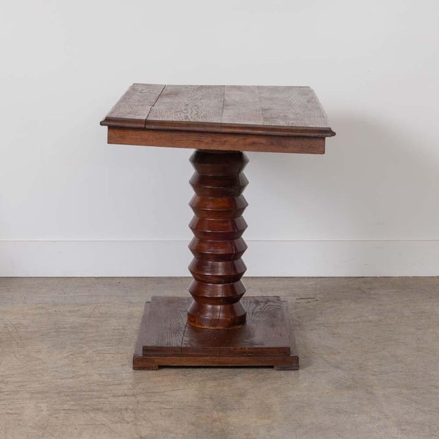 1940s 1940s French Carved Wood Table by Charles Dudouyt For Sale - Image 5 of 15