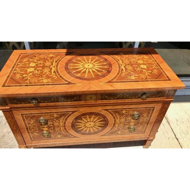 1950s Classical Italian Inlaid Commode | Chairish