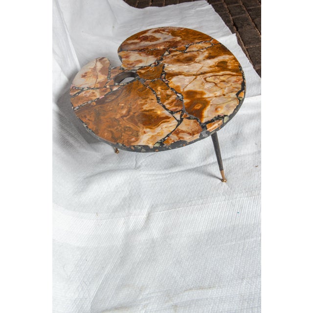 Painter's Palette Marble Coffee Table For Sale - Image 10 of 12