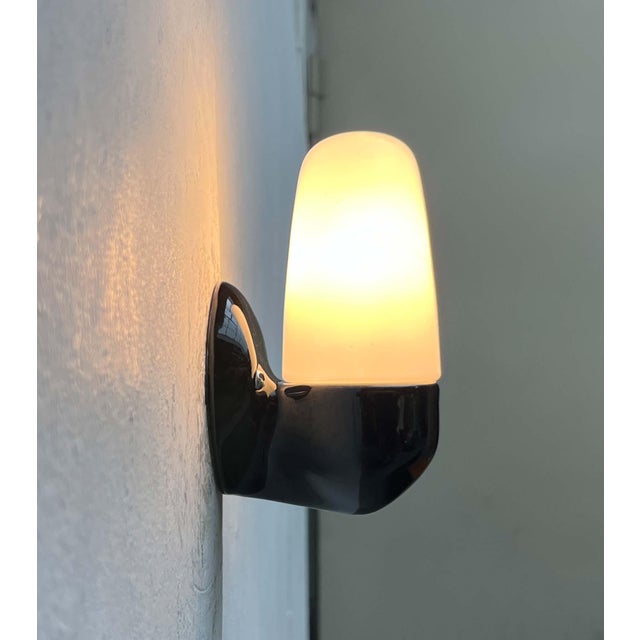 1950s Mid-Century Modern German Ceramic 6067 Sconce by Wilhelm Wagenfeld for Lindner, 1950s For Sale - Image 5 of 18