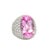 A stunning cocktail ring featuring a magnificent 20.02 carat oval-cut kunzite. The pink hue of the kunzite is captivating...