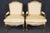 Pair 19th C. French Louis XV Style Giltwood Armchairs For Sale - Image 4 of 17