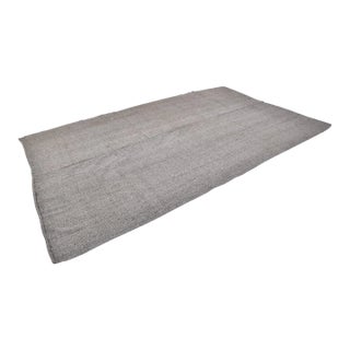Vintage Mid-Century Turkish Striped Kilim Rug With Muted Earth Tones For Sale