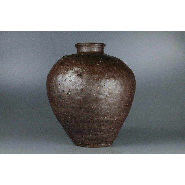 16th Century Ash Glazed Shigaraki Vessel. Muromachi Period. 1392-1577 A.D. Beautiful natural glazing. Firing pockets and...