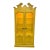 Vintage French Provincial Style Tall Glass Display Curio Cabinet For Sale