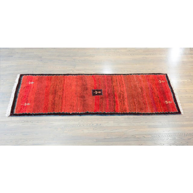 Vintage Persian Gabbeh Rug For Sale - Image 11 of 12