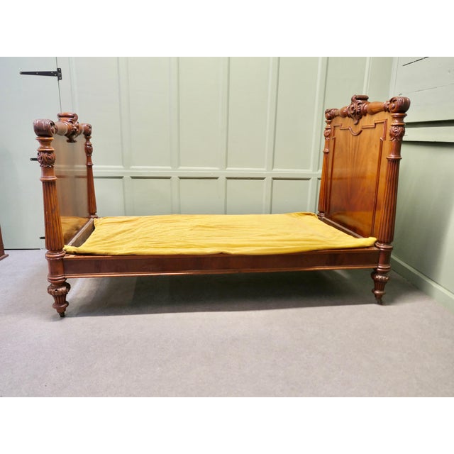 Traditional Antique French Empire Style Bed, 1800s For Sale - Image 3 of 9