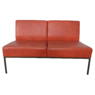 Minimalist 2-Seater Bench, 1960s For Sale