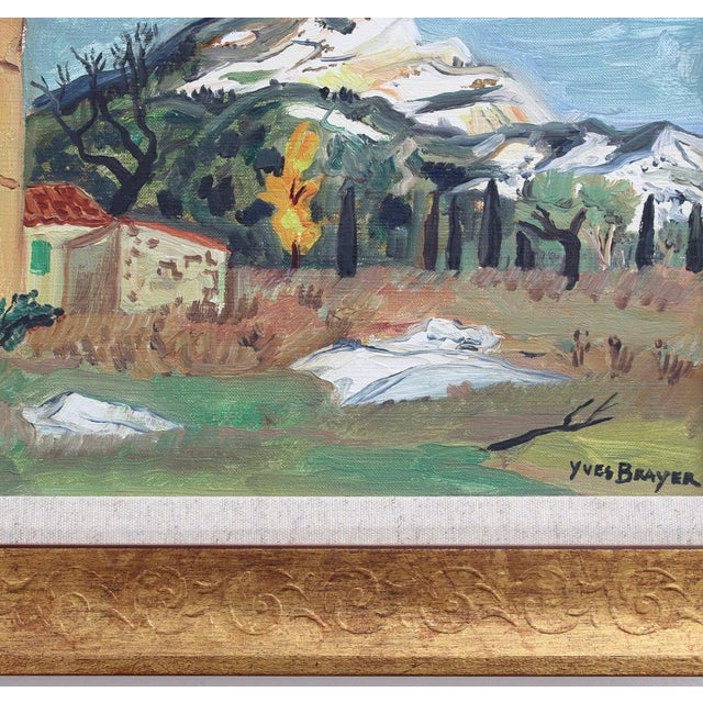 Yves Brayer, Mont Sainte-Victoire, 1960s, Oil on Canvas, Framed For Sale - Image 14 of 18