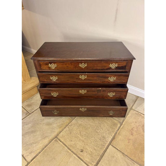 Brown Antique George III Mahogany Gentlemans Chest, 1800s For Sale - Image 8 of 9