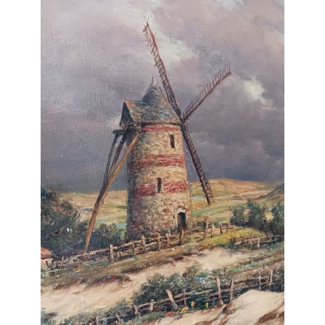 French Georges Philibert Charles Maroniez Late 19th Century Dutch Landscape Listed For Sale - Image 3 of 6