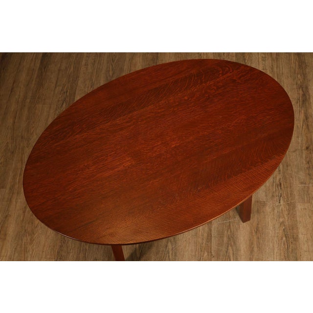 Stickley Stickley Mission Collection Oak Limbert Library Table For Sale - Image 4 of 18