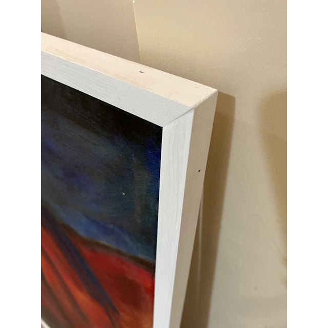 Enormous Framed Contemporary Oil on Canvas of Horses For Sale - Image 10 of 11