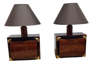 Table Lamps by Paolo Barracchia for Roman Deco, 1970s, Set of 2