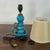 1960s 1960s Small Turquoise Ceramic Candlestick Lamp by Accolay Pottery For Sale - Image 5 of 7