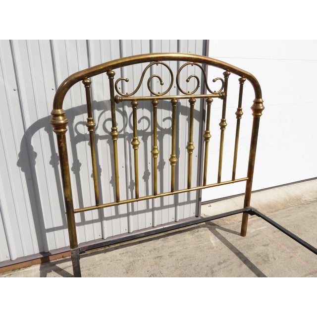 Brass Beds of Virginia ~ Queen Size Bedframe ~ Headboard / Footboard ~ Vintage Bedroom Furniture ~ Antique Style For Sale - Image 12 of 12