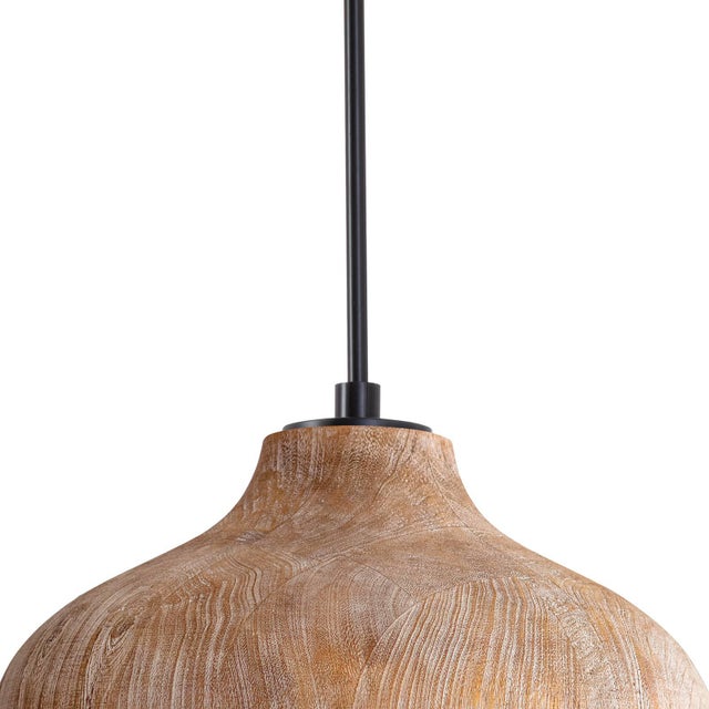 Regina Andrew Surfside Wood Pendant, Natural For Sale - Image 4 of 8
