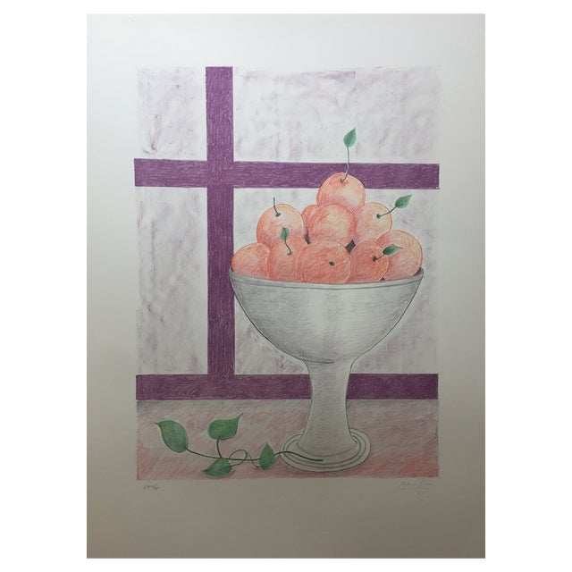 Maria Girnoa, Fruitera I Finestra, 1982, Lithograph For Sale