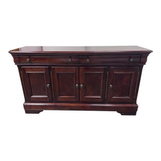 Universal Furniture Mahogany Veneer Credenza For Sale