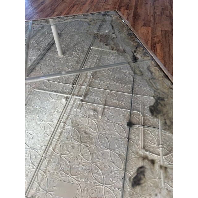 19th Century 19th Century French or Italian Inlaid Mirror and Carved Wood Table For Sale - Image 5 of 11