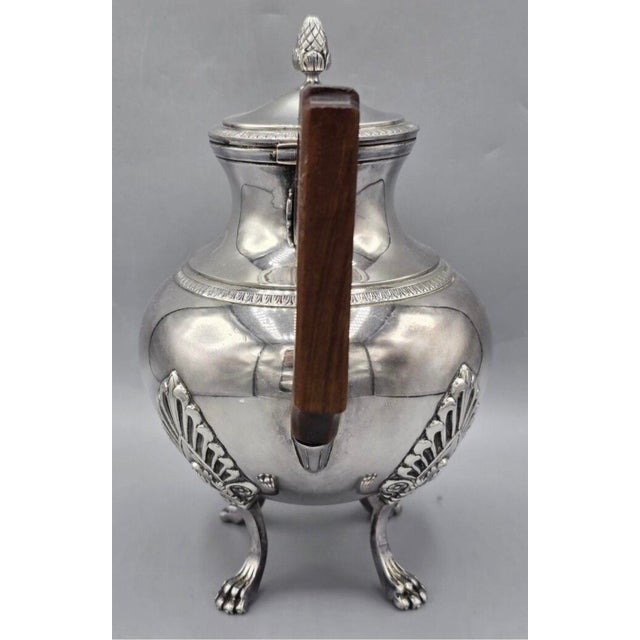 Late 19th Century Late 19th Century Victor Saglier - Château De Selincourt Provenance. Empire Teapot Eagle For Sale - Image 5 of 8