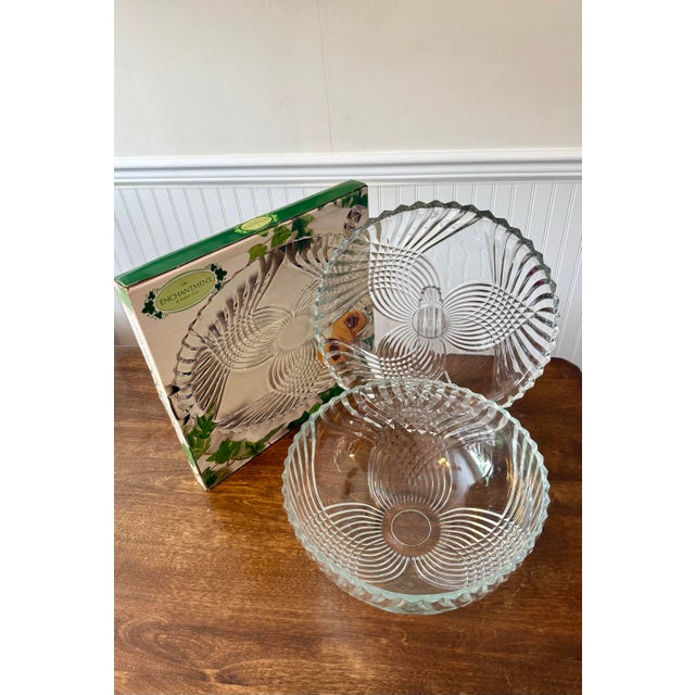 Late 20th Century Enchantment Bowl and Platter Set - 2pcs For Sale - Image 5 of 12