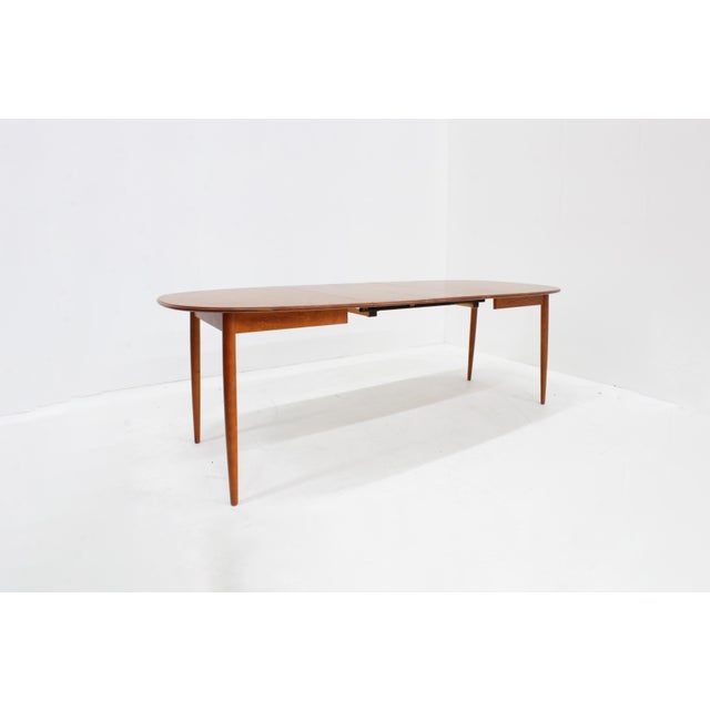 Vintage Oval Extendable Dining Table from Asko, 1970s For Sale - Image 10 of 11