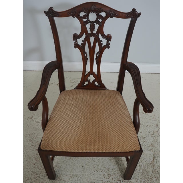 Age: Approx: 10 Years Old Details: Nice Carved Details High Quality Construction 18 C. Design Chippendale Style Clean...