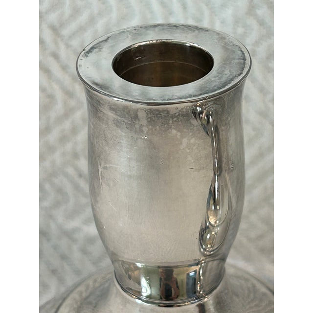 Metal Vintage F B Rogers Paul Revere Reproduction Silver Plate Candlestick Holders - A Pair For Sale - Image 7 of 11