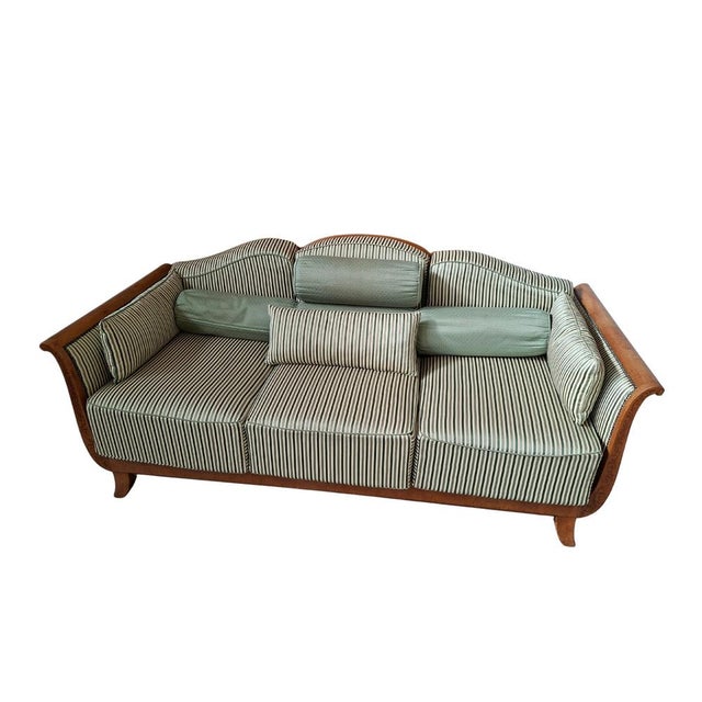Vintage Three-Seater Sofa, 1940s For Sale - Image 3 of 17