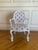 Wood 1950’s Hollywood Regency Hand Carved Rope and Tassel Armchair For Sale - Image 7 of 14
