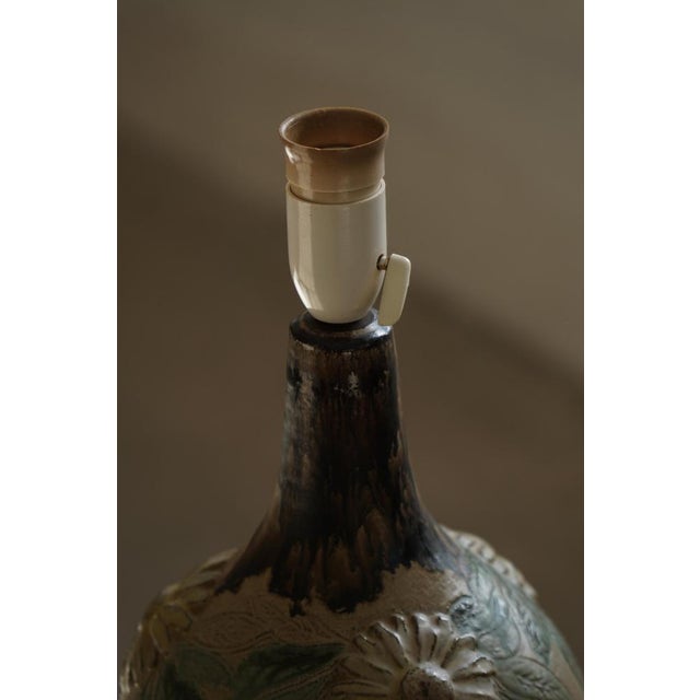 Ceramic Art Nouveau Danish Organic Ceramic Table Lamp, 1970s For Sale - Image 7 of 18