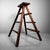 Stunning handmade Japanese wooden step ladder from the Showa period (1950s). Dimensions: 110 cm in height, 90 cm in width,...
