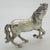 Metal Vintage Italian Large Galloping Horse Figurine in Silver, Arezzo, 1970s For Sale - Image 7 of 12