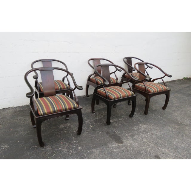 Hollywood Regency Set of Six Dining Room Chairs For Sale - Image 4 of 13