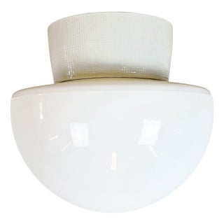 Vintage White Porcelain Ceiling Light, 1970s For Sale