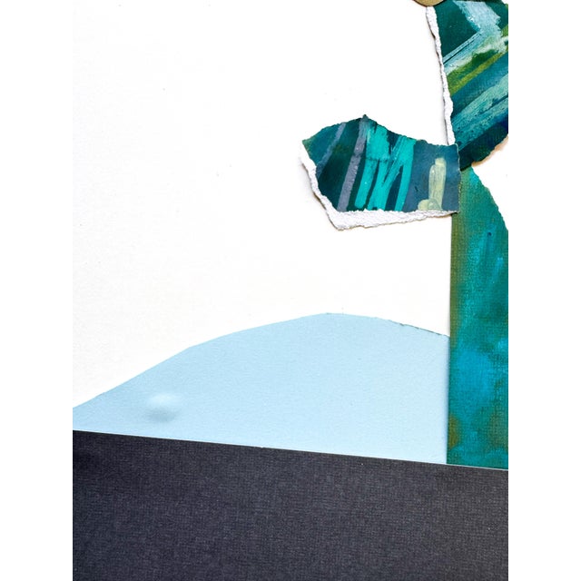 "Cut to the Feeling 2" Original Framed Collage on Paper by Zac Woodiel For Sale In Little Rock - Image 6 of 12